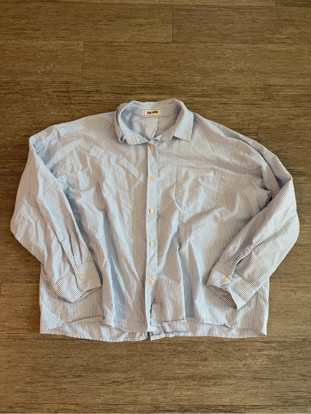Djerf Avenue Breezy Stripe Button Down